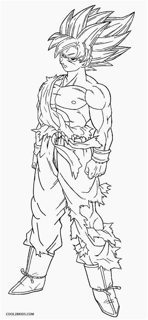 goku super saiyan 4 coloring sheets - Clrg