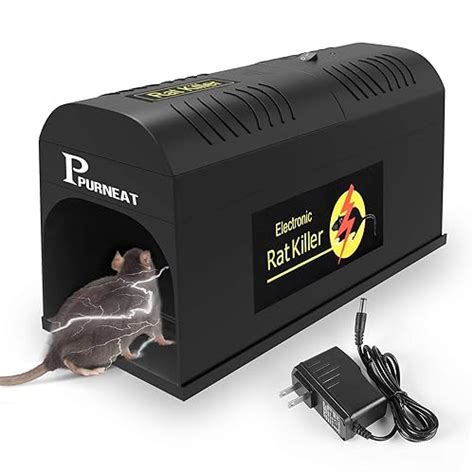 Upgraded Electric Rat Traps Kill Instantly Extra Large 6000 8000v Shock Rat Killer Zapper