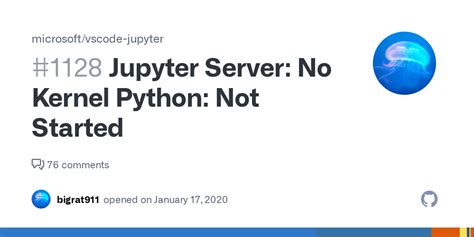 Jupyter Server No Kernel Python Not Started Issue Microsoft Vscode Jupyter Github