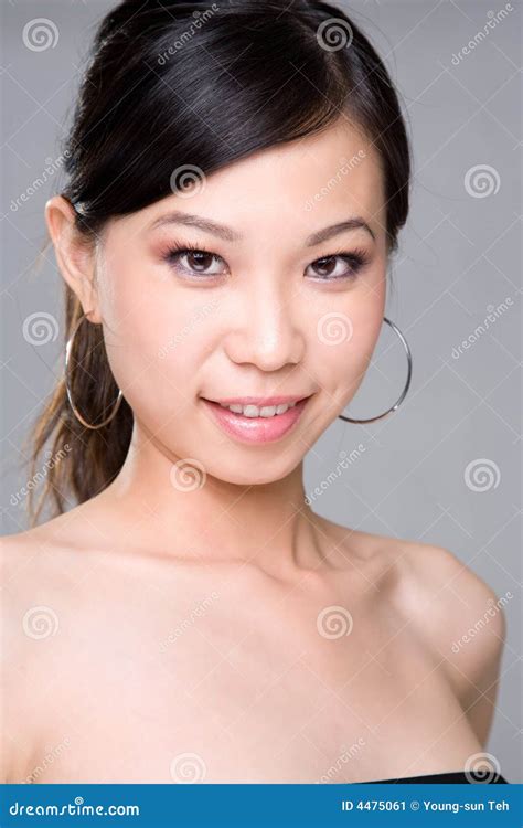 smiling asian beauty stock image image of expression 4475061