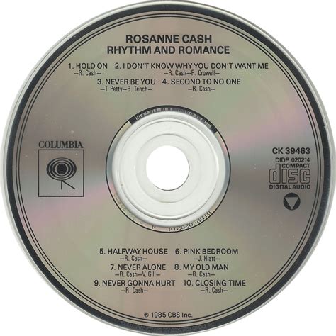Carátula Cd De Rosanne Cash Rhythm And Romance Portada