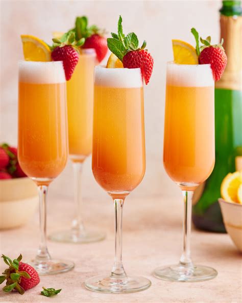 Sunrise Strawberry Mimosa Recipe Baker By Nature