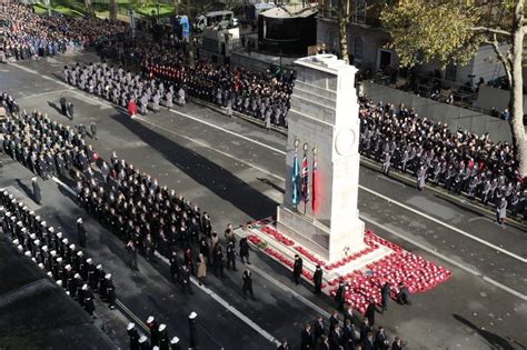 Remembrance Day Parade At The Cenotaph London South Atlantic Medal