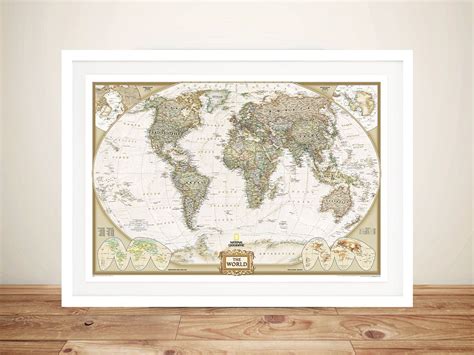 Buy National Geographic World Map Wall Arr Aldgate Adelaide Australia