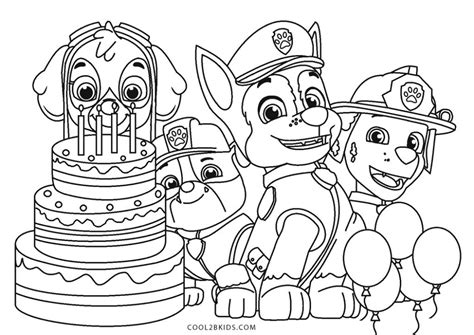 Tous Les Coloriages En Ligne Coloriage Anniversaire Pat Patrouille