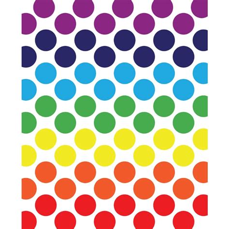 Rainbow Spectrum Polka Dot Printed Backdrop Backdrop Express