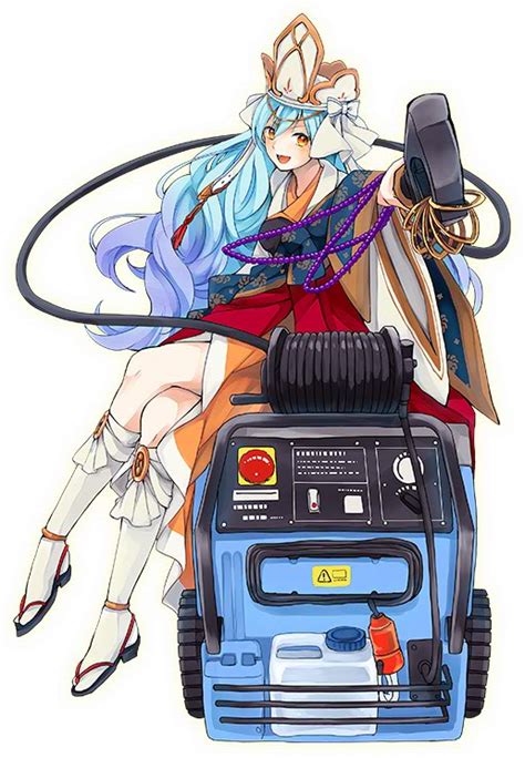 Safebooru 1girl D Bangle Beads Blue Hair Blush Bracelet Brown Eyes Cable Dial Full Body