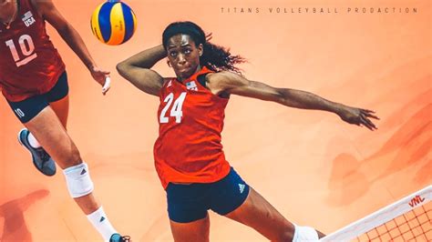 Top 10 Powerful Volleyball Spikes By Chiaka Ogbogu Womens Vnl 2019