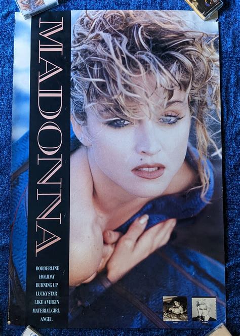 vintage huge giant 1990 madonna blond ambition french tour poster promo ebay