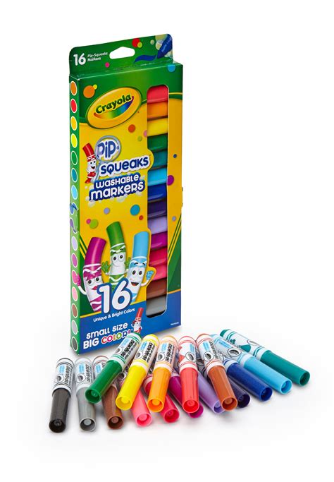 Crayola Pip Squeaks Washable Markers 16 Ea Pack Of 3