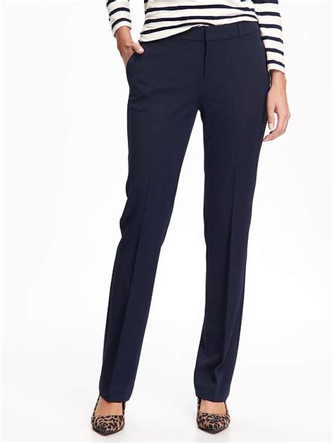 Mid Rise Straight Pants For Women Old Navy