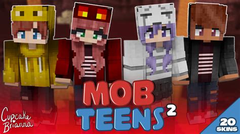 Mob Teens 2 Hd Skin Pack By Cupcakebrianna Minecraft Skin Pack