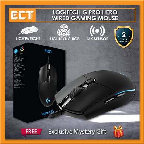 Logitech G Pro Hero Wired Gaming Mouse