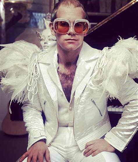 Elton John White Jacket Jeedad Elton John Costume Celebrity Outfits Elton John