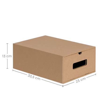 Buy Songmics Cardboard Shoe Boxes Set Of 10 Shoe Storage Organizers Stackable Storage Boxes