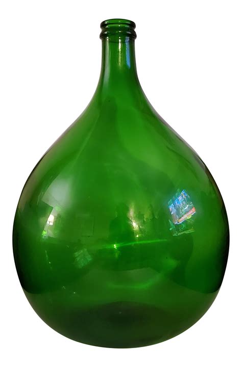 Vintage Bottle Of Wine Old Glass Bottle Emerald Green Glass Bottle