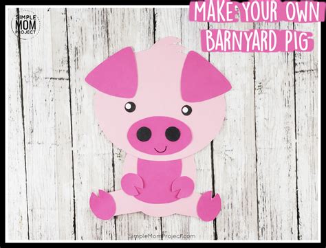 Easy Cut And Paste Pig Craft Activity For Preschool Kids