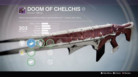 Destiny Taken King Legendary Kings Fall Raid Weapon Scout Rifle Doom