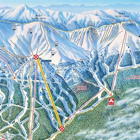 Breckenridge Ski Resort Map Map Of South America