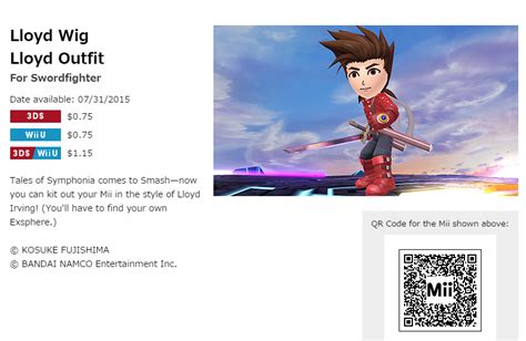 Player with 3ds can scan the mii qr code and add the mii to their mii maker. Smash Bros. Wii U/3DS website adds QR codes for Miis ...