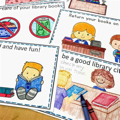 Library Orientation And Rules Mini Books And Printables
