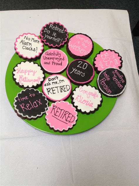 Retirement party cookies! | Retirement party favors, Retirement parties, Teacher retirement parties
