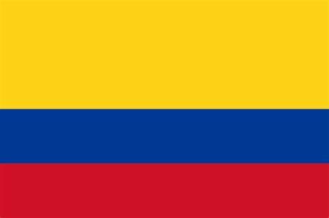 The Official Flag Of The Colombia