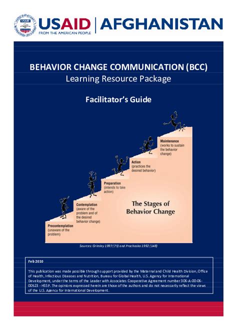 Pdf Behavior Change Communication Bcc Learning Resource Package
