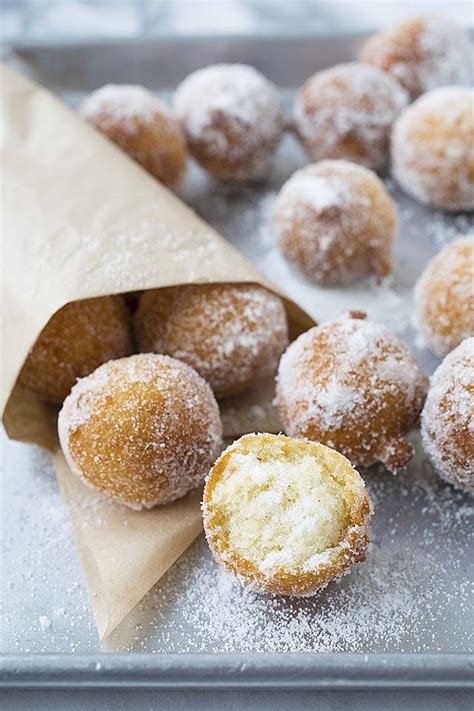 Doughnut Holes Rolled With Sugar Easy Donuts Homemade Donuts Recipe