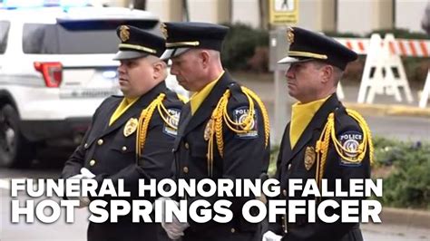 Funeral Procession Honoring Fallen Hot Springs Police Officer Youtube