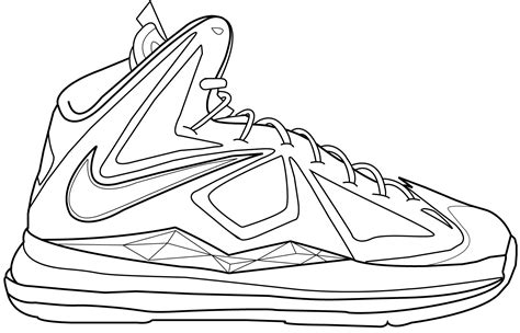 Free Printable Nike Shoe Coloring Page Free Printable Coloring Pages