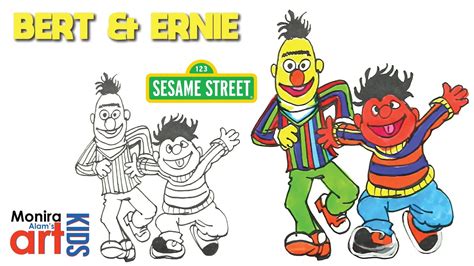 How To Draw Bert And Ernie Sesame Street YouTube