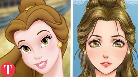 10 Disney Princesses Reimagined As Anime Characters C