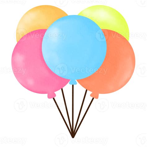 colorful balloons party 34800911 png