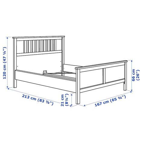 Hemnes Bed Frame White Stain Queen Ikea