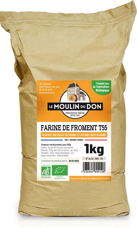 Farine De Froment Bl Bio T Le Moulin Du Don