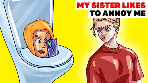 My Sister Likes To Annoy Me Animated Story Youtube