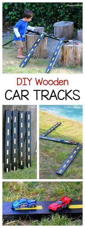 Diy Wooden Car Tracks An Outdoor Race Track With Natural Obstacles