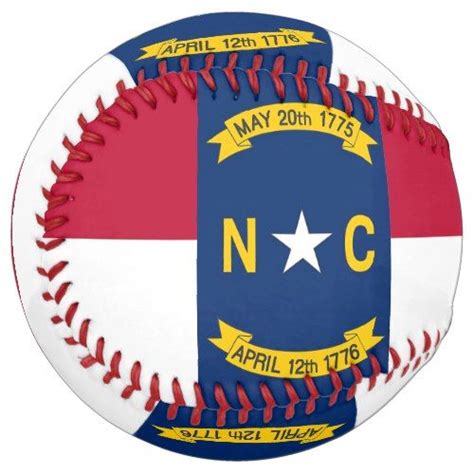 Patriotic Softball with flag of North Carolina USA | Zazzle.com | Patriotic baseball, Patriotic ...