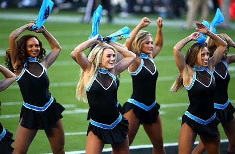 Super Bowl 50 Cheerleaders Cheerleading Outfits Denver Bronco Cheerleaders Carolina Panthers