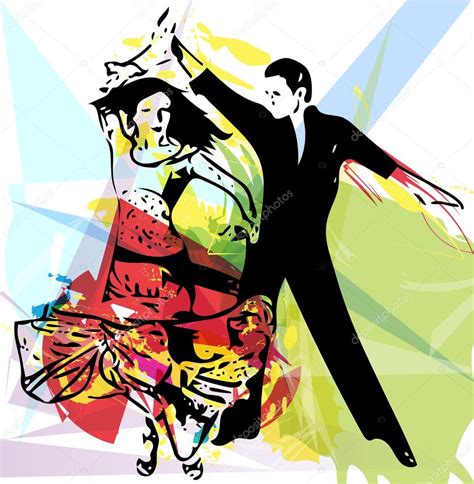 Latino Dancing Couple Stock Vector Image By ©aroas 89905608