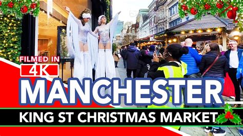 Manchester Christmas Markets King Street Christmas Market Stalls In