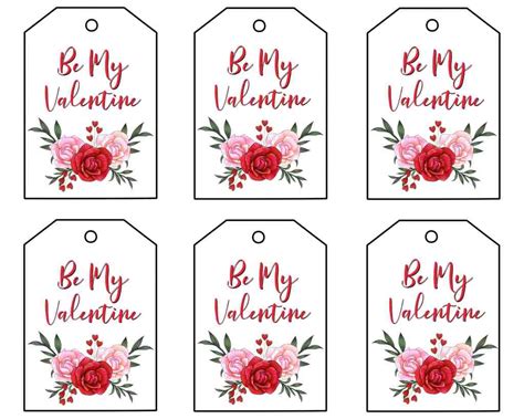 Valentine's Day Gift Tags Free Printable