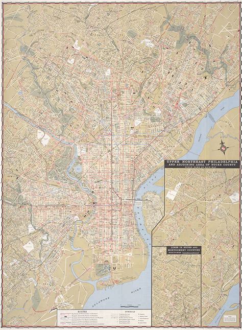 Septa Street And Transit Map Of Philadelphia 1971 Map Digital