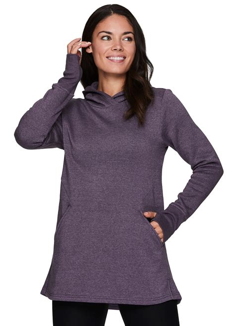 Rbx Rbx Active Womens Long Sleeve Fashion Fleece Tunic Pullover Sweatshirt