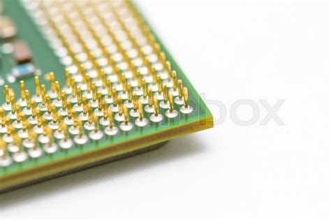 Cpu Central Processing Unit Close Up Stock Image Colourbox
