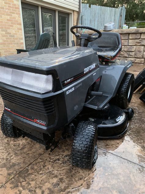 Craftsman Riding Lawn Mower 42 Inch Deck With Bagger And Trailer