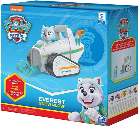 Paw Patrol Everest S Snow Plough Vehicle With Collectible Figure