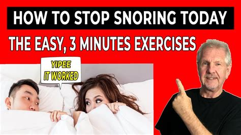 how to stop snoring today how to stop snoring naturally easy snoring exercises youtube