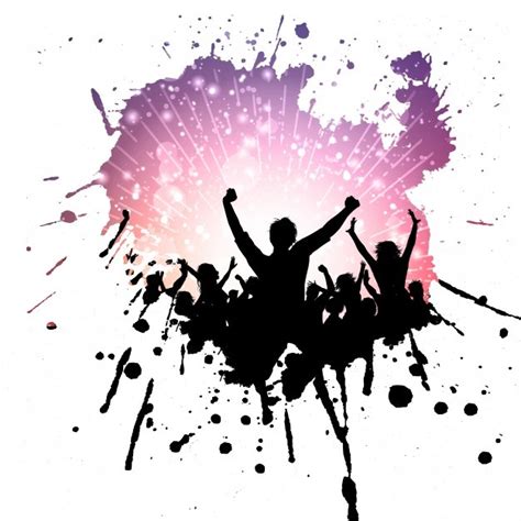 Party Silhouettes Vector Free Download